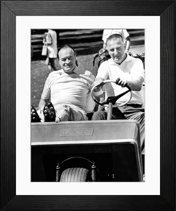 Framed Print : Vice President Spiro Agnew and comedian Bob Hope in a golf cart. The are at Scioto Country Club, Columbus, Ohio. Sept. 2, 1968. (CSU_ALPHA_354) CSU Archives / Everett Collection