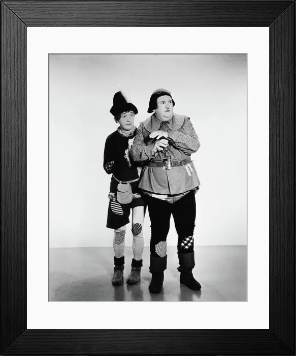 Framed Print : BABES IN TOYLAND, (aka MARCH OF THE WOODEN SOLDIERS), from left: Stan Laurel, Oliver Hardy, 1934
