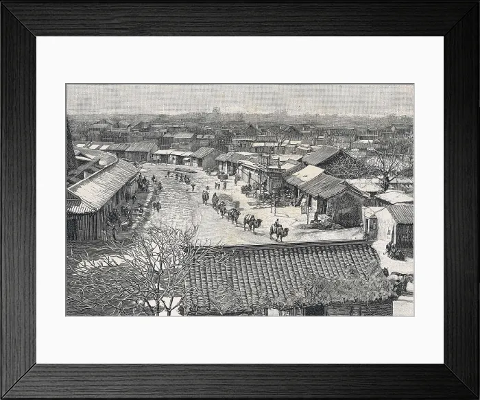 Framed Print : Beijing in 1884. Engraving. AISA / Everett Collection**US SALES ONLY** Framed Print : Beijing in 1884. Engraving. AISA / Everett Collection**US SALES ONLY**