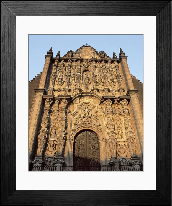 Framed Print : RODRIGUEZ, Lorenzo (1698-1774). Metropolitan Sagrario Chapel. 1749-1760. MEXICO. FEDERAL DISTRICT. Mexico City. Faade, in Churrigueresque style. Colonial baroque Framed Print : RODRIGUEZ, Lorenzo (1698-1774). Metropolitan Sagrario Chapel. 1749-1760. MEXICO. FEDERAL DISTRICT. Mexico City. Faade, in Churrigueresque style. Colonial baroque