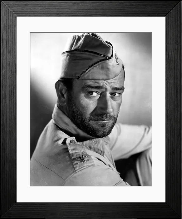 Framed Print : BACK TO BATAAN, John Wayne, 1945