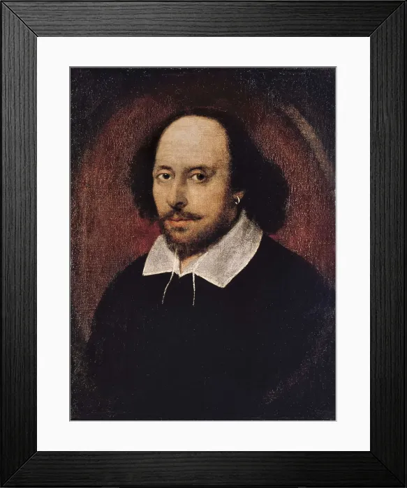 Framed Print : William Shakespeare. ca. 1600. Anonymous portrait. Renaissance art. Oil on canvas. UNITED KINGDOM. London. National Portrait Gallery. AISA / Everett Collection**US SALES ONLY** Framed Print : William Shakespeare. ca. 1600. Anonymous portrait. Renaissance art. Oil on canvas. UNITED KINGDOM. London. National Portrait Gallery. AISA / Everett Collection**US SALES ONLY**