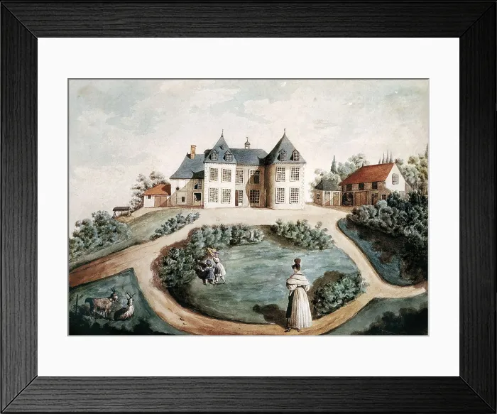 Framed Print : BALZAC, Honor de (1799-1850). Illustration for the novel 'Le Lys dans la Valle'. Attributed to Marie du Fresnay, a writer's friend. Painting. FRANCE. Paris
