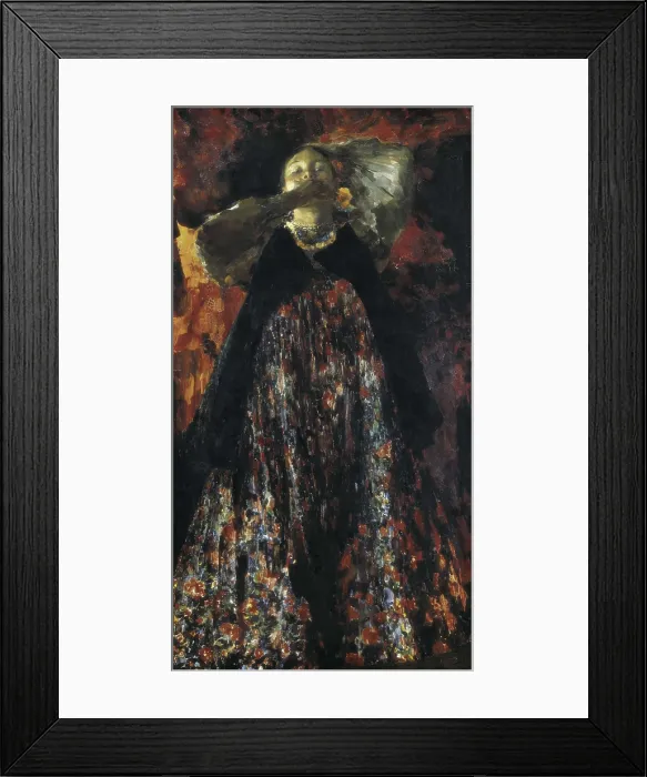 Framed Print : MALIAVIN, Filipp Andreevitch (1869-1940). A peasant girl. 1903. Oil on canvas. RUSSIA. Moscow. Tretyakov Gallery. AISA / Everett Collection**US SALES ONLY**