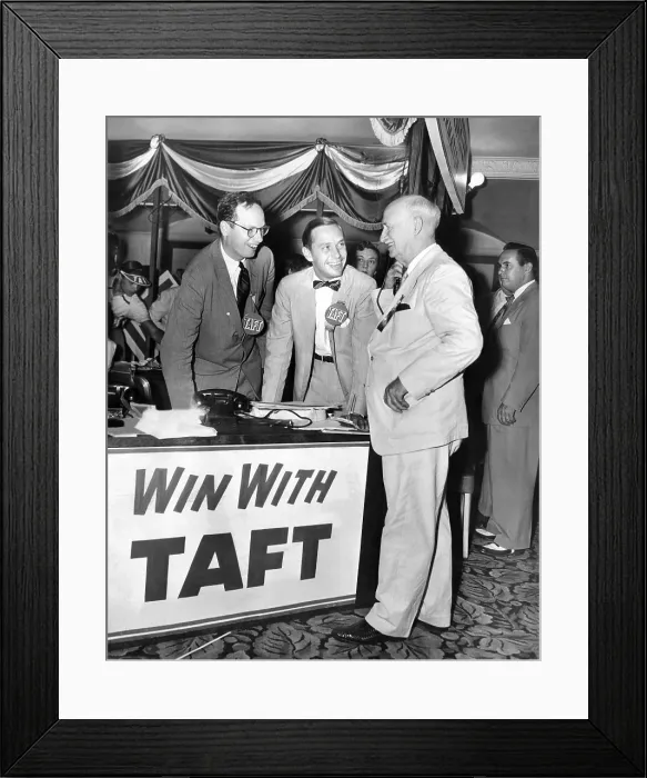 Framed Print : Senator Robert Taft's two sons promote their father's GOP Presidential nomination