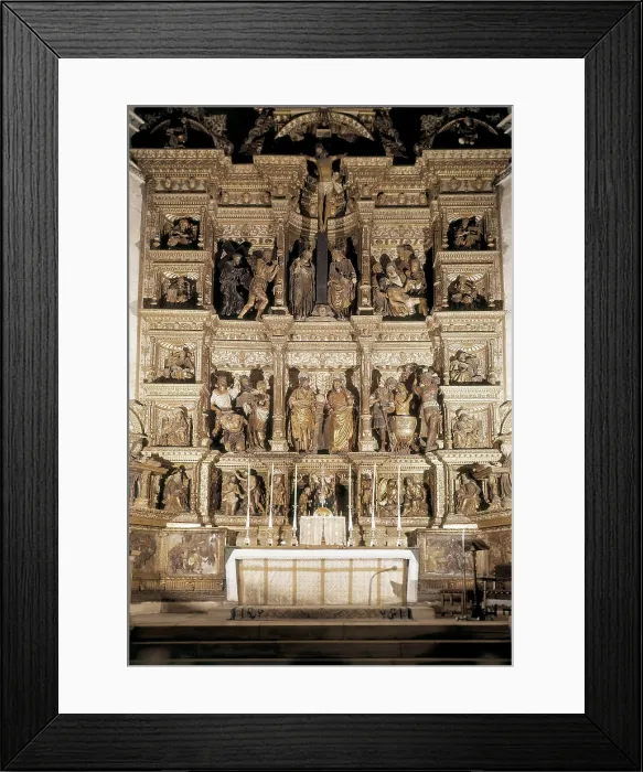 Framed Print : BIGARNY or VIGARNY, Felipe (1475-1542). Main Altarpiece. 1520-1522. SPAIN. Granada. Royal Chapel. Renaissance art. Oil on wood. AISA / Everett Collection**US SALES ONLY**