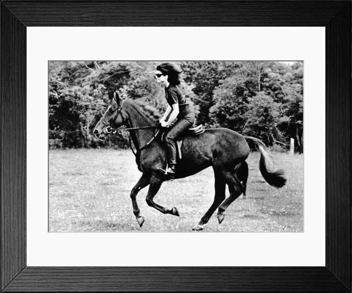 Framed Print : Jacqueline Kennedy, riding a horse in Waterford, Ireland where she was on vacation with her children. June 16, 1967. (CSU_ALPHA_827) CSU Archives / Everett Collection