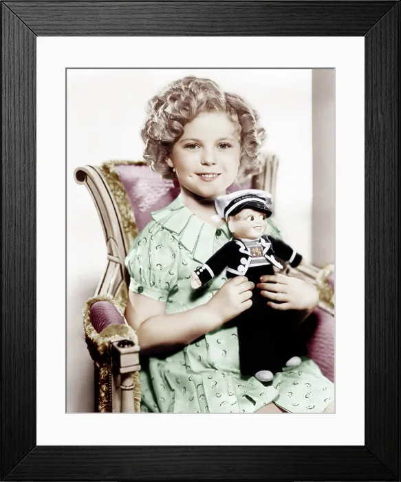 Framed Print : STOWAWAY, Shirley Temple, 1936. 20th Century Fox Film Corporation, TM & Copyright, courtesy /  Everett Collection
