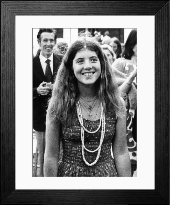 Framed Print : Caroline Kennedy, 17 year old daughter of assassinated President John F. Kennedy. 1975. (CSU_ALPHA_835) CSU Archives / Everett Collection