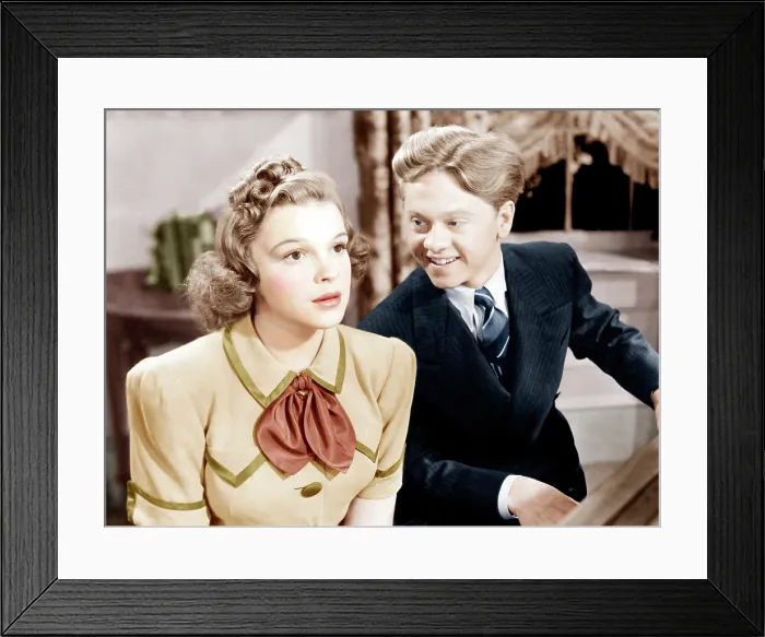 Framed Print : STRIKE UP THE BAND, from left: Judy Garland, Mickey Rooney, 1940