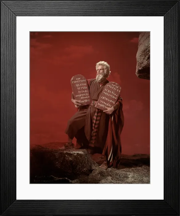 Framed Print : THE TEN COMMANDMENTS, Charlton Heston, 1956