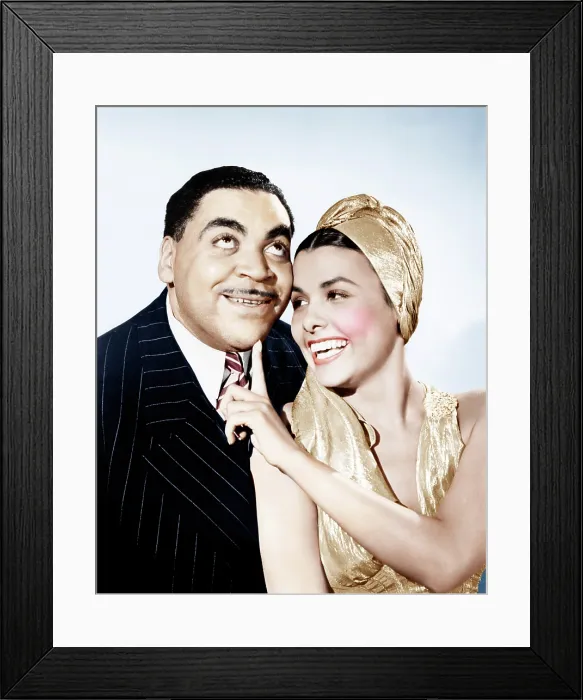 Framed Print : STORMY WEATHER, from left, Fats Waller, Lena Horne, 1943. 20th Century Fox-Film Corporation, TM & Copyright / courtesy Everett Collection