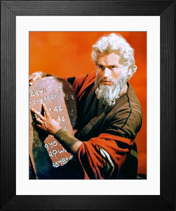 Framed Print : THE TEN COMMANDMENTS, Charlton Heston, 1956