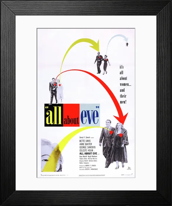Framed Print : ALL ABOUT EVE, Marilyn Monroe, George Sanders, Bette Davis, 1950, TM and Copyright (c)20th Century Fox Film Corp. All rights reserved