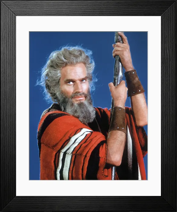 Framed Print : THE TEN COMMANDMENTS, Charlton Heston, 1956