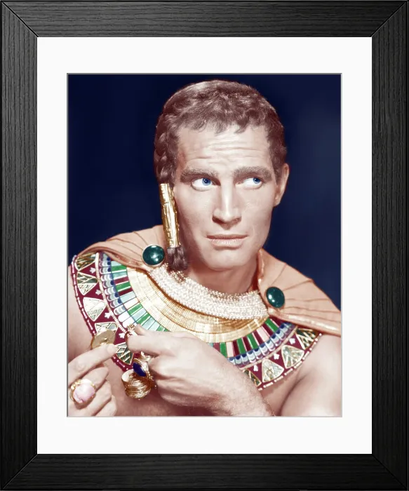 Framed Print : THE TEN COMMANDMENTS, Charlton Heston, 1956 Framed Print : THE TEN COMMANDMENTS, Charlton Heston, 1956