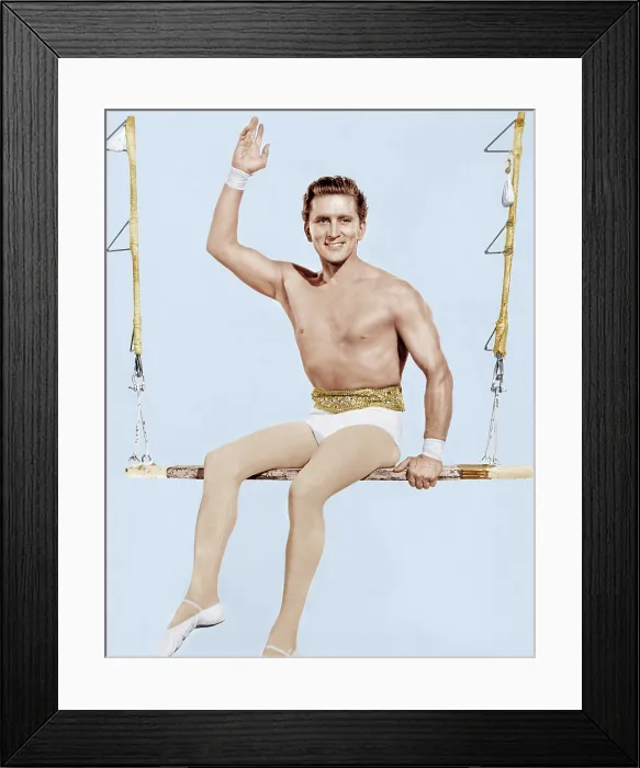 Framed Print : THE STORY OF THREE LOVES, Kirk Douglas in Equilibrium segment, 1953 Framed Print : THE STORY OF THREE LOVES, Kirk Douglas in Equilibrium segment, 1953