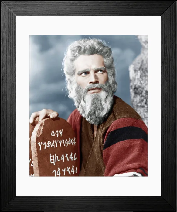 Framed Print : THE TEN COMMANDMENTS, Charlton Heston, 1956 Framed Print : THE TEN COMMANDMENTS, Charlton Heston, 1956