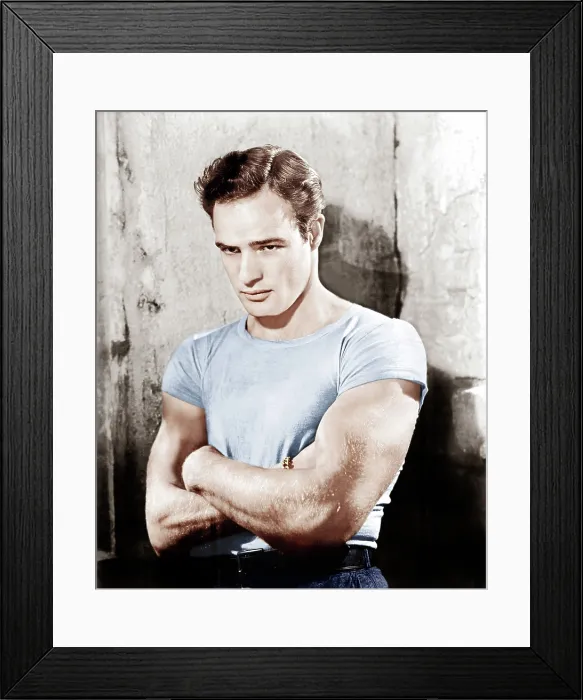 Framed Print : A STREETCAR NAMED DESIRE, Marlon Brando, 1951