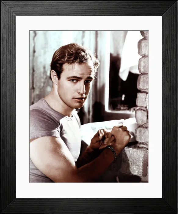 Framed Print : A STREETCAR NAMED DESIRE, Marlon Brando, 1951 Framed Print : A STREETCAR NAMED DESIRE, Marlon Brando, 1951