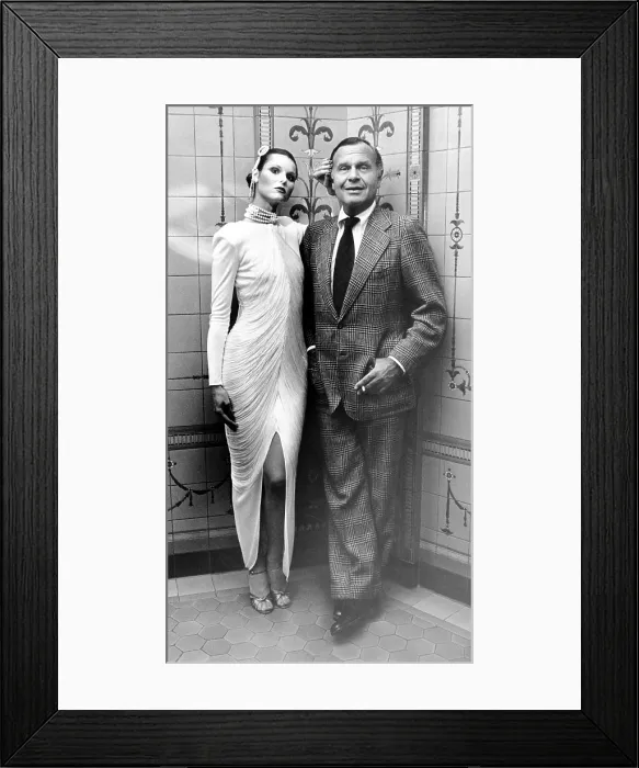Framed Print : Model Marlene Zipp visiting fashion designer Bill Blass. Ca. Sept. 20, 1979. (CSU_ALPHA_1323) CSU Archives / Everett Collection