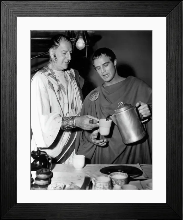 Framed Print : JULIUS CAESAR, Louis Calhern, Marlon Brando, 1953