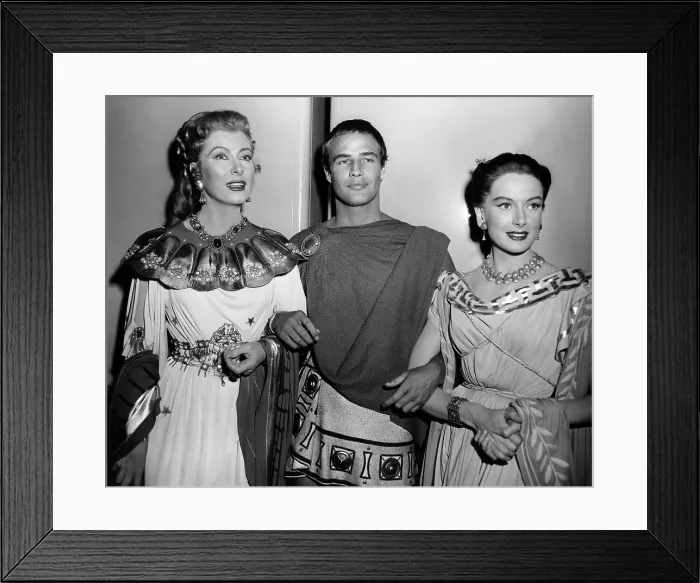 Framed Print : JULIUS CAESAR, Greer Garson, Marlon Brando, Deborah Kerr, 1953