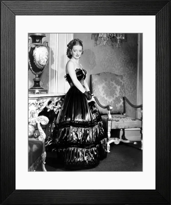 Framed Print : JEZEBEL, Bette Davis, in a gown by Orry-Kelly, 1938