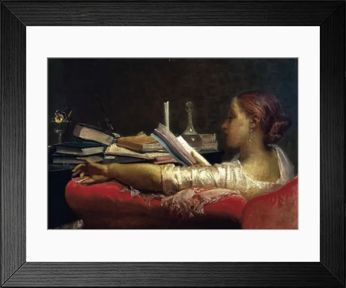 Framed Print : FARUFFINI, Federico (1831-1879). The Reader. 1864-1865. Oil on canvas. ITALY. Milan. Galleria d'Arte Moderna (Gallery of Modern Art). AISA / Everett Collection**US SALES ONLY** Framed Print : FARUFFINI, Federico (1831-1879). The Reader. 1864-1865. Oil on canvas. ITALY. Milan. Galleria d'Arte Moderna (Gallery of Modern Art). AISA / Everett Collection**US SALES ONLY**