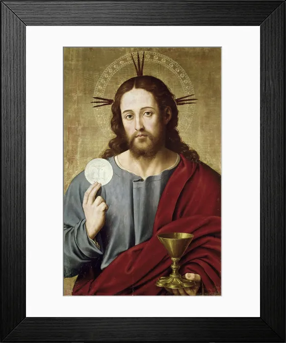 Framed Print : JUANES, Juan de (1523-1579). The Saviour. 16th c. Oil on wood. SPAIN. Madrid. Prado Museum. AISA / Everett Collection**US SALES ONLY**