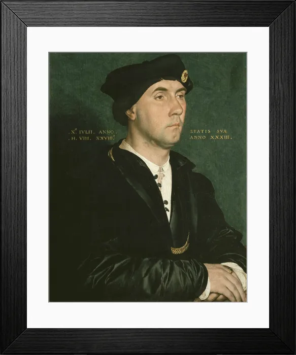 Framed Print : HOLBEIN, Hans, 'the Younger' (1497-1547). Portrait of Richard Southwell. 1536. Renaissance art. Oil. ITALY. Florence. Galleria degli Uffizi (Uffizi Gallery)