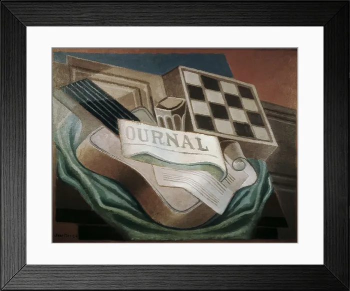 Framed Print : GRIS, Juan (1887-1927). Still Life. 1924. Cubism. Oil on canvas. AISA / Everett Collection.**US SALES ONLY** Framed Print : GRIS, Juan (1887-1927). Still Life. 1924. Cubism. Oil on canvas. AISA / Everett Collection.**US SALES ONLY**