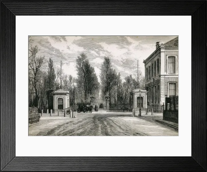 Framed Print : Amsterdam. Entrance to the Zoological Park in 1883. Engraving. AISA / Everett Collection**US SALES ONLY** Framed Print : Amsterdam. Entrance to the Zoological Park in 1883. Engraving. AISA / Everett Collection**US SALES ONLY**