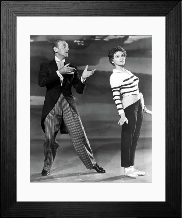 Framed Print : DADDY LONG LEGS, Fred Astaire, Leslie Caron, 1955 Framed Print : DADDY LONG LEGS, Fred Astaire, Leslie Caron, 1955