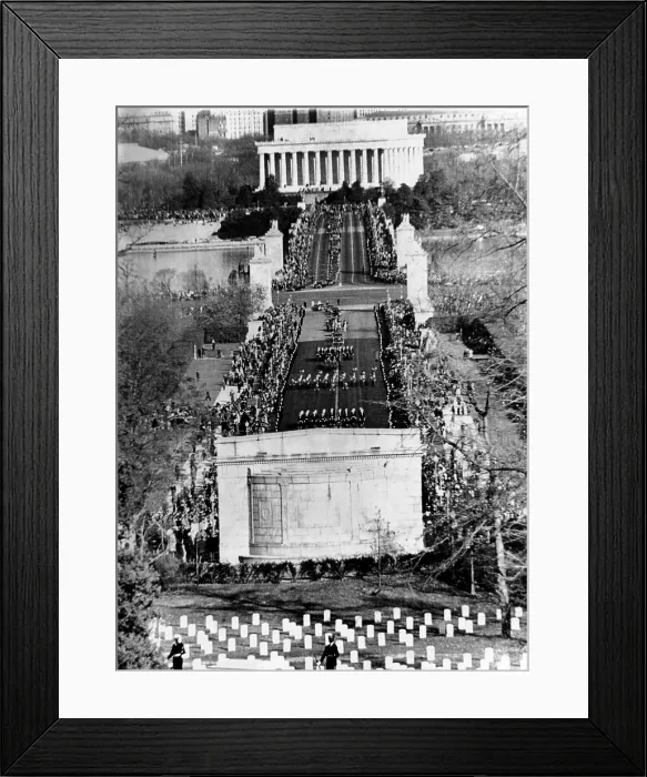 Framed Print : President John Kennedy's funeral procession crossing the Memorial Bridge to Arlington National Cemetery. Nov. 25, 1963. (CSU_ALPHA_848) CSU Archives / Everett Collection Framed Print : President John Kennedy's funeral procession crossing the Memorial Bridge to Arlington National Cemetery. Nov. 25, 1963. (CSU_ALPHA_848) CSU Archives / Everett Collection