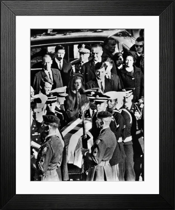 Framed Print : President Lyndon and Lady Bird Johnson behind Robert, Jacqueline and Edward Kennedy as the Kennedy funeral arrives for graveside services at Arlington National Cemetery. Nov Framed Print : President Lyndon and Lady Bird Johnson behind Robert, Jacqueline and Edward Kennedy as the Kennedy funeral arrives for graveside services at Arlington National Cemetery. Nov