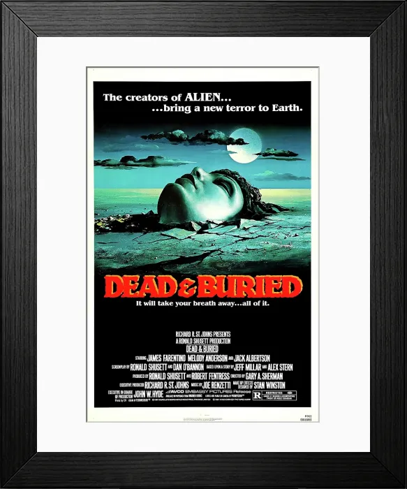 Framed Print : DEAD & BURIED, (aka DEAD AND BURIED), poster, 1981, (c) AVCO Embassy Pictures / Courtesy: Everett Collection Framed Print : DEAD & BURIED, (aka DEAD AND BURIED), poster, 1981, (c) AVCO Embassy Pictures / Courtesy: Everett Collection