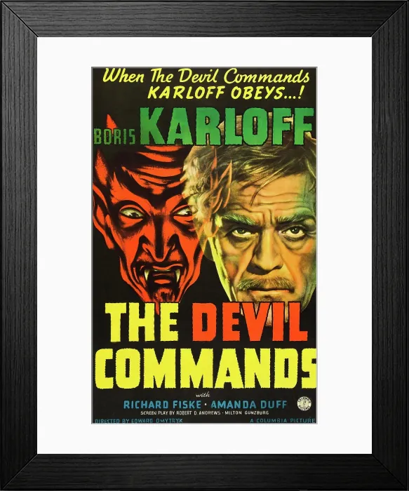 Framed Print : THE DEVIL COMMANDS, Boris Karloff, 1941 Framed Print : THE DEVIL COMMANDS, Boris Karloff, 1941