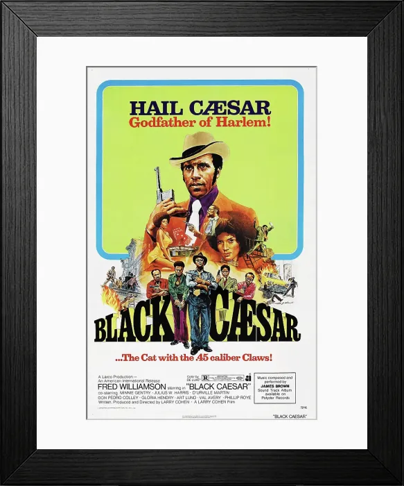 Framed Print : BLACK CAESAR, US poster, Fred Williamson (center), 1973 Framed Print : BLACK CAESAR, US poster, Fred Williamson (center), 1973