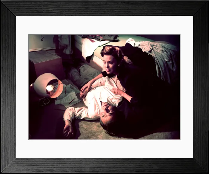 Framed Print : BIGGER THAN LIFE, James Mason, Barbara Rush, 1956