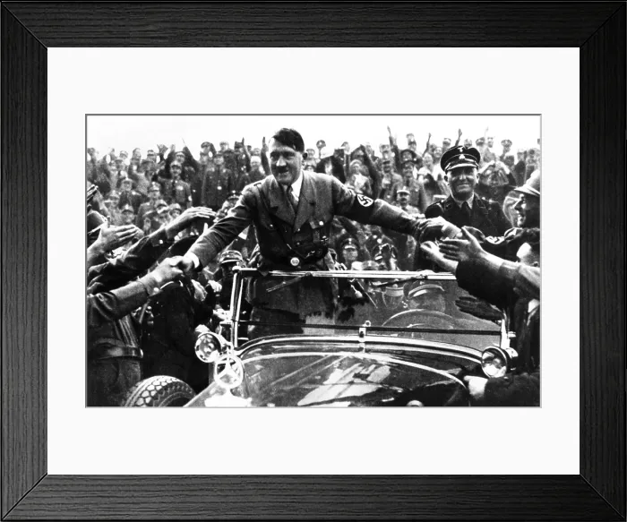 Framed Print : Adolph Hitler, like most politicians, makes contact with his admiring public. Ca. 1935. (CSU_ALPHA_33A) CSU Archives / Everett Collection Framed Print : Adolph Hitler, like most politicians, makes contact with his admiring public. Ca. 1935. (CSU_ALPHA_33A) CSU Archives / Everett Collection