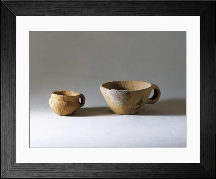 Framed Print : Vases with handle. Iberian art. Ceramics. SPAIN. Montblanc. Conca de Barber Regional Museum. Proc: SPAIN. Montblanc. AISA / Everett Collection**US SALES ONLY**