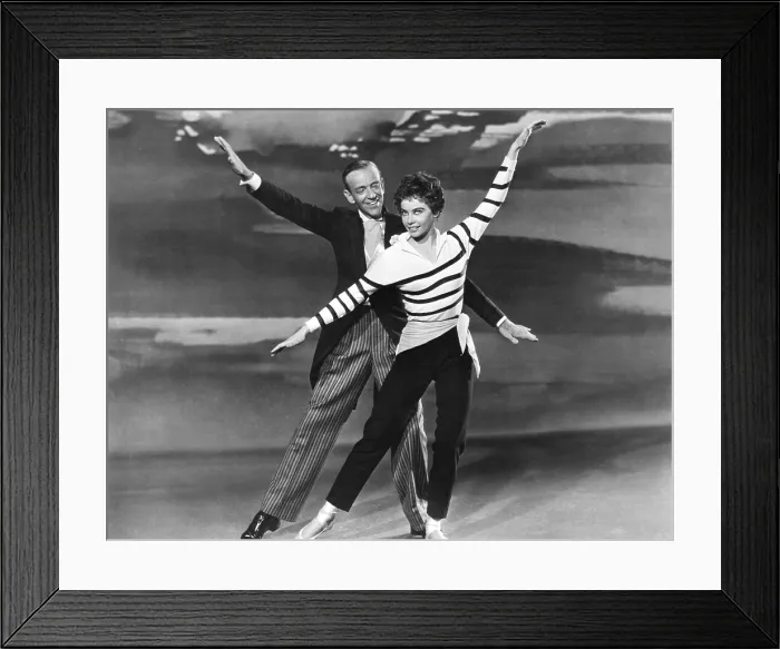 Framed Print : DADDY LONG LEGS, from left: Fred Astaire, Leslie Caron, 1955, TM & Copyright 20th Century Fox Film Corp. / courtesy Everett Collection