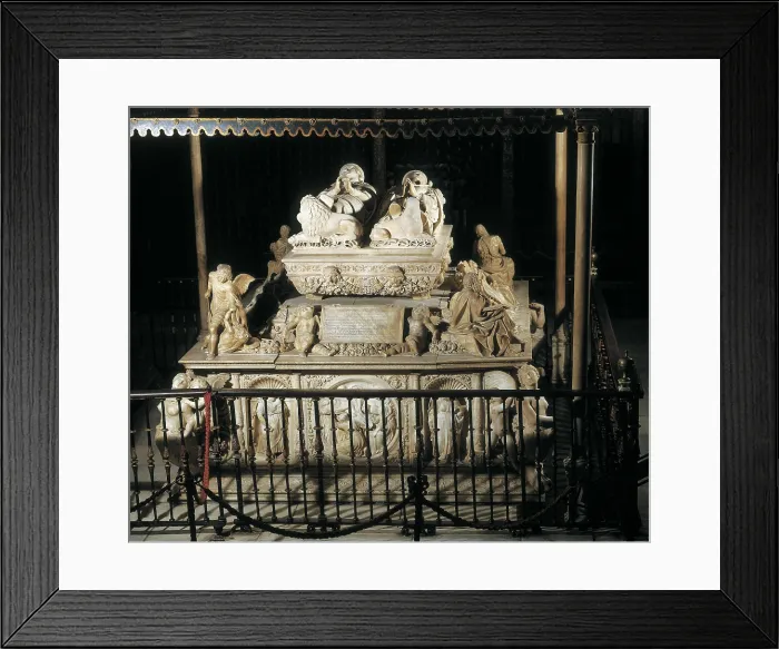 Framed Print : ORDOEZ, Bartolom (1490-1520). Sepulchre of Philip the Handsome and Joanna the Mad. 1526. SPAIN. Granada. Royal Chapel. Renaissance art. Sculpture on marble Framed Print : ORDOEZ, Bartolom (1490-1520). Sepulchre of Philip the Handsome and Joanna the Mad. 1526. SPAIN. Granada. Royal Chapel. Renaissance art. Sculpture on marble