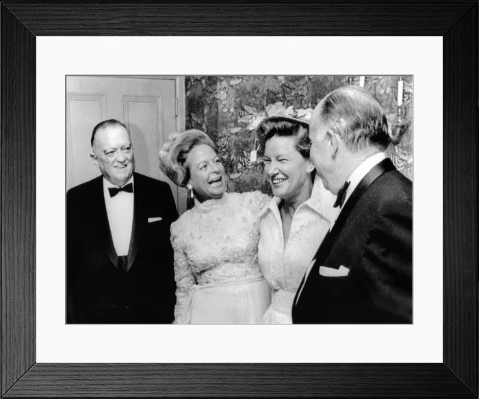 Framed Print : FBI Director J. Edgar Hoover attended a dinner honoring Mrs. Martha Mitchell Framed Print : FBI Director J. Edgar Hoover attended a dinner honoring Mrs. Martha Mitchell