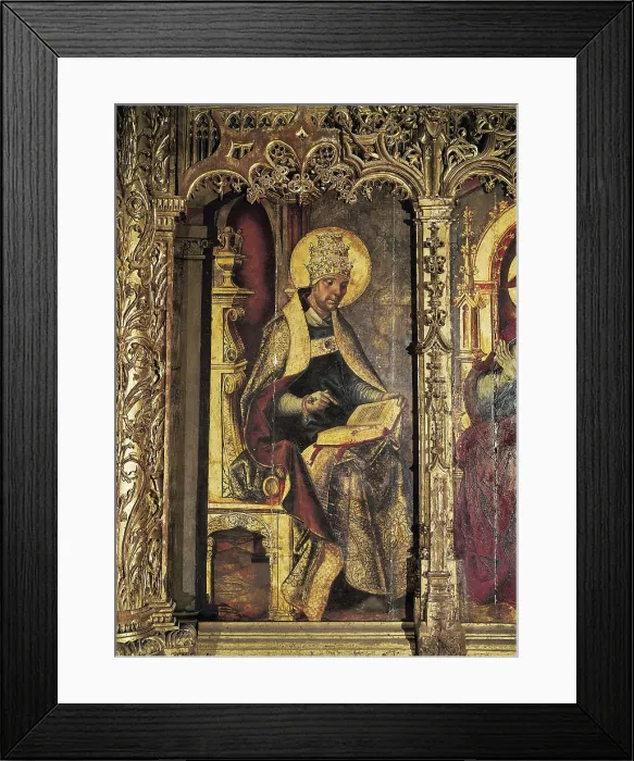 Framed Print : BORGOA, Juan de (1465-1536); BERRUGUETE, Pedro (1450-1504). Main Altarpiece of the Cathedral of Avila. 1499-1503. SPAIN. Avila. Cathedral of San Salvador Framed Print : BORGOA, Juan de (1465-1536); BERRUGUETE, Pedro (1450-1504). Main Altarpiece of the Cathedral of Avila. 1499-1503. SPAIN. Avila. Cathedral of San Salvador