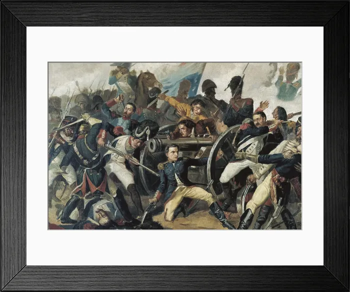 Framed Print : Spain. Peninsular War (1808-1814). The Second of May in Madrid (1808). Defence of the Montelen Park, episode in which Luis Daoiz and Pedro Velarde died. Copy by A Framed Print : Spain. Peninsular War (1808-1814). The Second of May in Madrid (1808). Defence of the Montelen Park, episode in which Luis Daoiz and Pedro Velarde died. Copy by A