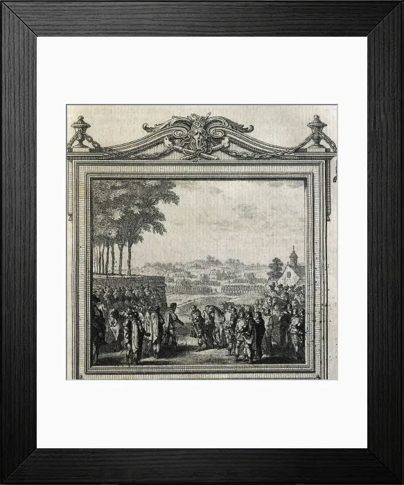 Framed Print : France (1589). Agreement between Henry III of France and Enrique III of Navarre. Engraving. AISA / Everett Collection**US SALES ONLY** Framed Print : France (1589). Agreement between Henry III of France and Enrique III of Navarre. Engraving. AISA / Everett Collection**US SALES ONLY**