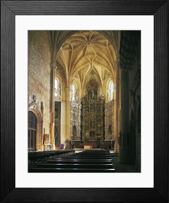 Framed Print : GUAS, Juan (1430-1496). Parral Monastery. SPAIN. CASTILE AND LEON. Segovia. Parral Monastery. Central nave and main altar. Renaissance art. Plateresque. ; Gothic art