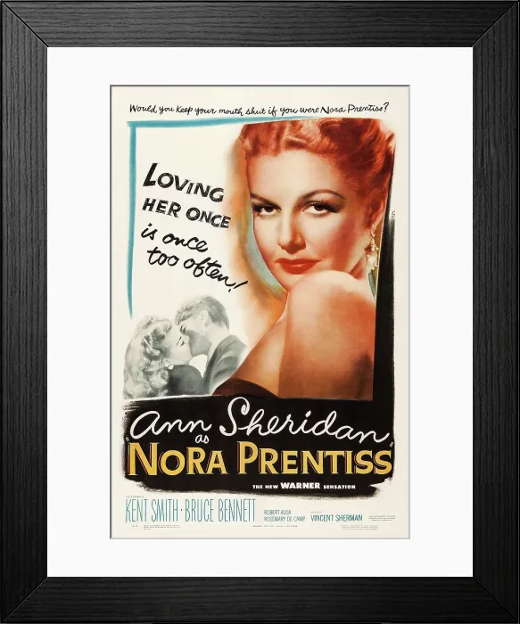 Framed Print : NORA PRENTISS, US poster art, Ann Sheridan, 1947